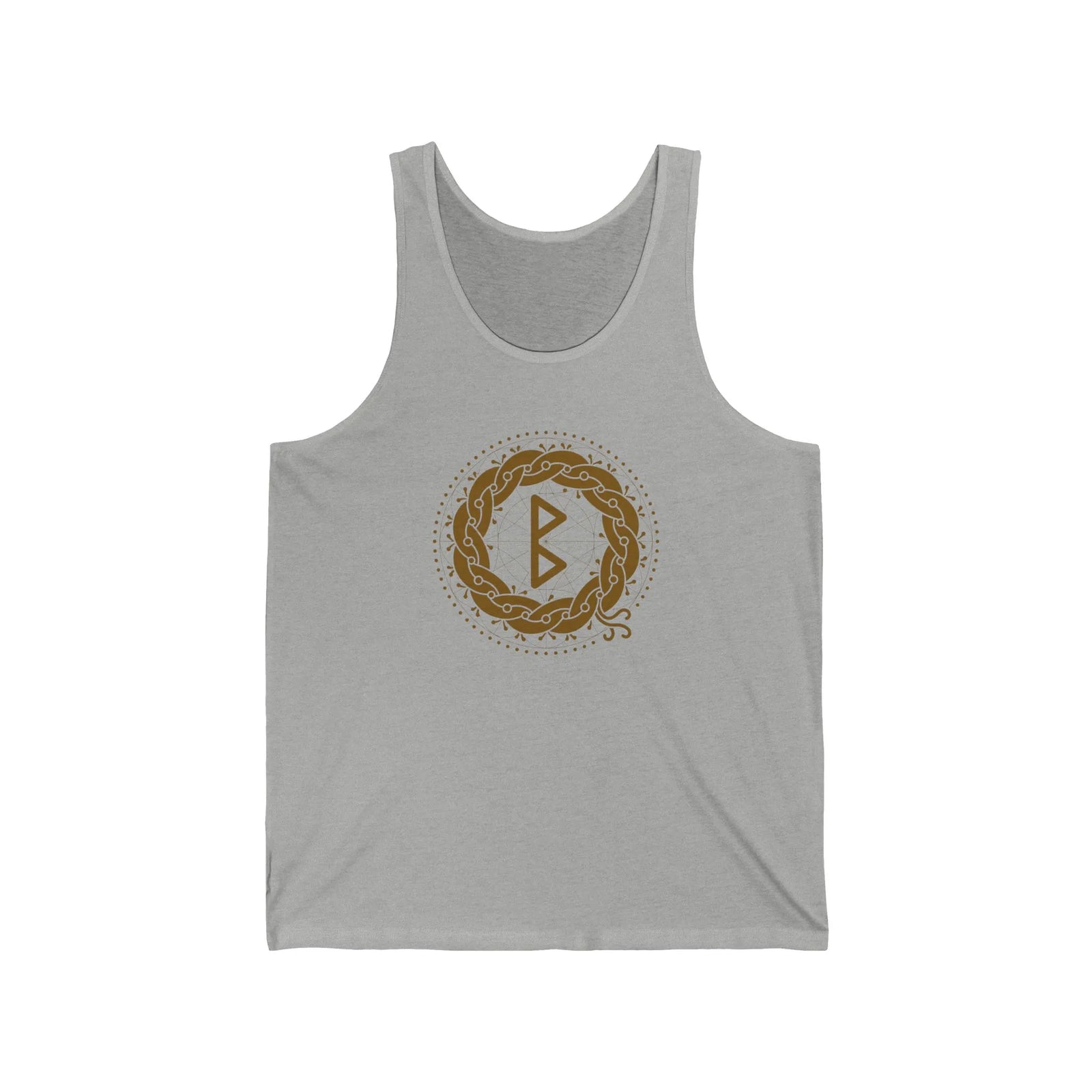 Berkana Rune Earth Mother Tank Top - Soft Ringspun Cotton Retail Fit - Unisex White