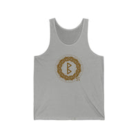 Berkana Rune Earth Mother Tank Top - Soft Ringspun Cotton Retail Fit - Unisex White