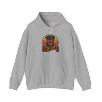 Rottweiler Retro 70s Sunset Hoodie - Soft Blend Classic Fit Pullover - Unisex White