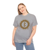Berkana Rune Earth Mother T-Shirt - Heavyweight Cotton Classic Fit Tee - Unisex White