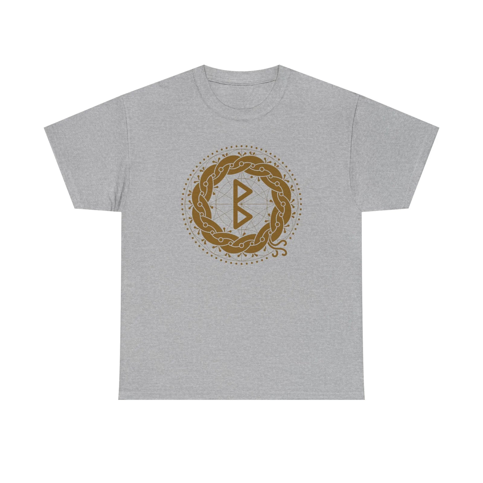Berkana Rune Earth Mother T-Shirt - Heavyweight Cotton Classic Fit Tee - Unisex White