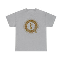 Berkana Rune Earth Mother T-Shirt - Heavyweight Cotton Classic Fit Tee - Unisex White