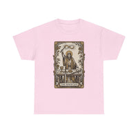 The Magician Tarot Card T-Shirt - Heavyweight 100% Cotton Classic Tee - Unisex White