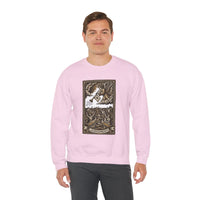 Judgement Tarot Card Graphic Sweatshirt - Heavy Blend Classic Fit Crewneck - Unisex White