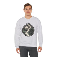 Jera Rune Harvest Field Sweatshirt - Medium Weight Cotton Blend Crewneck - Unisex White