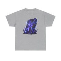 Thurisaz Rune Lightning Graphic T-Shirt - Heavy Cotton Classic Fit Tee - Unisex White