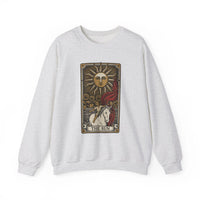 The Sun Tarot Card Sweatshirt - Heavy Blend Fleece Crewneck - Unisex White