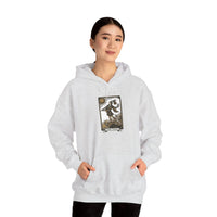 The Fool Tarot Card Hoodie - Heavy Blend Cotton Blend Pullover - Unisex White