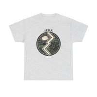 Jera Rune Harvest Reaping T-Shirt - Medium Weight Cotton Classic Fit Tee - Unisex White