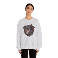 Warpaint Viking Berserker Dog Sweatshirt - Durable Cotton Blend Fleece Crew - Unisex White
