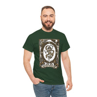 The World Tarot Card Graphic T-Shirt - Heavy Cotton Classic Fit Tee - Unisex White