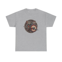 Viking Berserker Cats Shieldmaiden T-Shirt - Heavy Cotton Classic Fit Tee - Unisex White