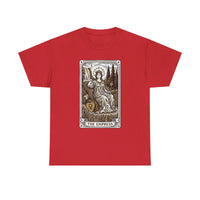 Empress Tarot Card Graphic T-Shirt - Heavy Cotton Classic Fit Tee - Unisex White