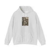 Temperance Tarot Card Hoodie - Heavy Blend Fleece Pullover - Unisex White