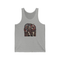 Viking Berserker Dogs Graphic Tank Top - Lightweight Ring-Spun Jersey - Unisex White