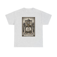 The Emperor Tarot Card T-Shirt - Heavy Cotton Classic Fit - Unisex White