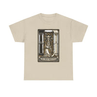 The High Priestess Tarot Card T-Shirt - Heavy Cotton Classic Fit Tee - Unisex White