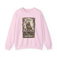 The Magician Tarot Card Sweatshirt - Heavy Blend Fleece Crewneck Pullover - Unisex Warm White