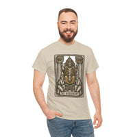 Hierophant Tarot Card Graphic T-Shirt - Heavy Cotton Classic Fit Tee - Unisex White