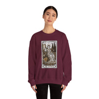 Major Arcana Empress Tarot Card Sweatshirt - Soft Heavy Blend Crewneck - Unisex White