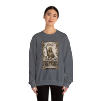 The Magician Tarot Card Sweatshirt - Heavy Blend Fleece Crewneck Pullover - Unisex Warm White