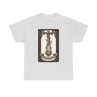The Hanged Man Tarot Card T-Shirt - Heavy Cotton Classic Fit Tee - Unisex White