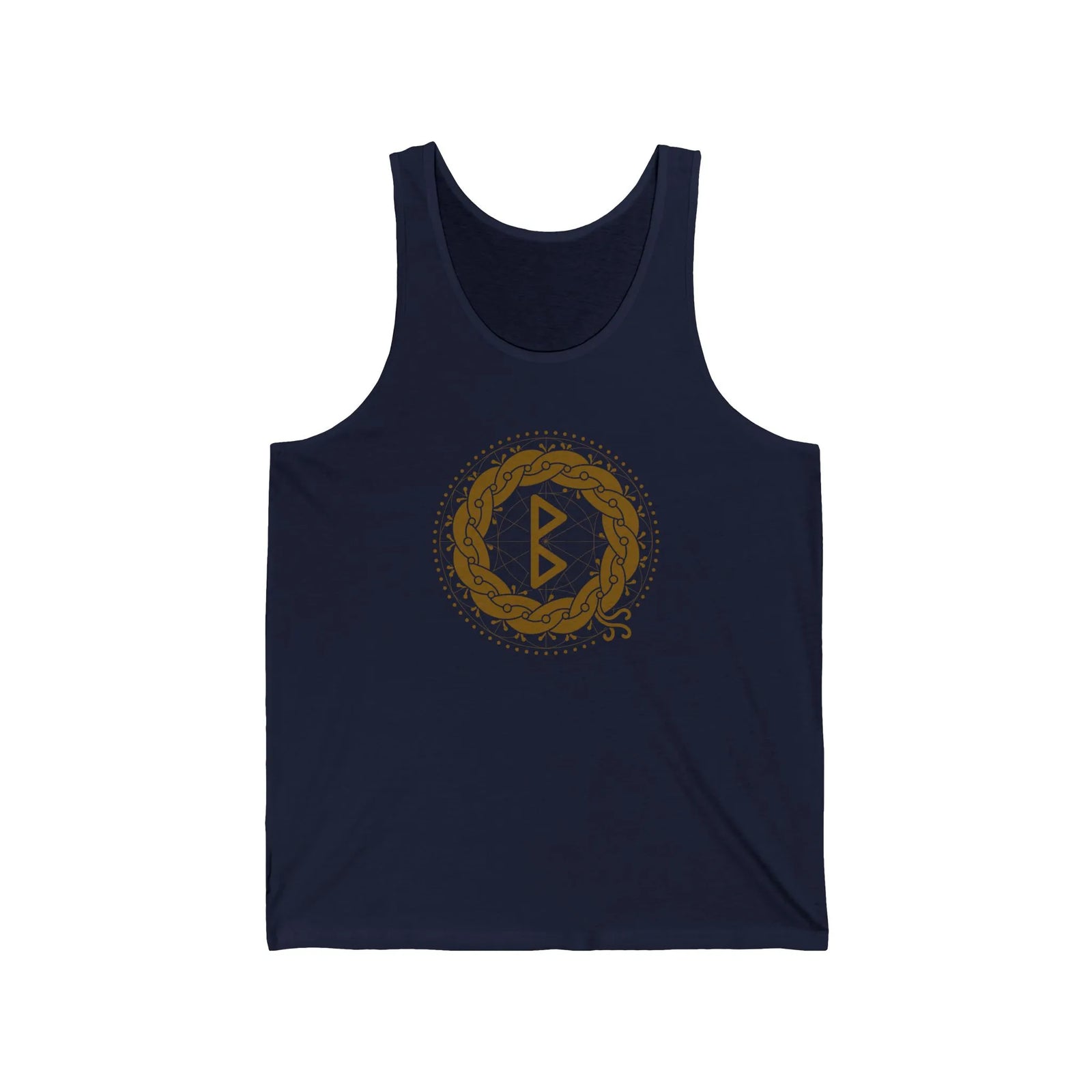 Berkana Rune Earth Mother Tank Top - Soft Ringspun Cotton Retail Fit - Unisex White