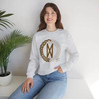 Dagaz Rune Dawn & Dusk Sweatshirt - Heavy Blend Classic Fit Crewneck - Unisex White