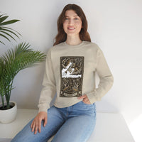 Judgement Tarot Card Graphic Sweatshirt - Heavy Blend Classic Fit Crewneck - Unisex White
