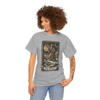 The Hermit Tarot T-Shirt - Medium Weight Cotton Classic Tee - Unisex White