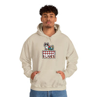 8-Bit Pixel Gaming Cats Hoodie - Heavy Blend Cotton Blend Fleece Pullover - Unisex White