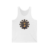 Alchemist Cat Sacred Geometry Tank Top - Soft Airlume Cotton Retail Fit - Unisex Athletic Heather
