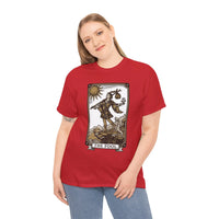 The Fool Tarot Card Graphic T-Shirt - Heavy Cotton Classic Fit Tee - Unisex White