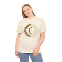 Perthro Rune Lot Cup T-Shirt - Heavy Cotton Classic Fit Tee - Unisex White
