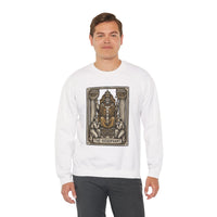 Hierophant Tarot Card Sweatshirt - Heavy Blend Crewneck Fleece - Unisex Ash