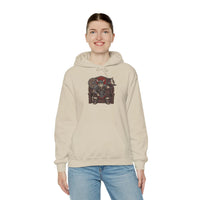Viking Berserker Cat Graphic Hoodie - Cozy Heavy Blend Fleece Pullover - Unisex Sport Grey