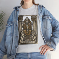 Hierophant Tarot Card Graphic T-Shirt - Heavy Cotton Classic Fit Tee - Unisex White