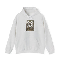 The Lovers Tarot Card Hoodie - Medium-Weight Fleece Pullover - Unisex White