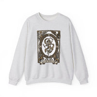 The World Tarot Card Sweatshirt - Heavy Blend Fleece Crewneck - Unisex White