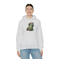 Eihwaz Rune Yggdrasil Tree Hoodie - Cozy Fleece Cotton Blend Pullover - Unisex White S-5XL
