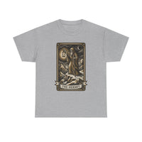 The Hermit Tarot T-Shirt - Medium Weight Cotton Classic Tee - Unisex White