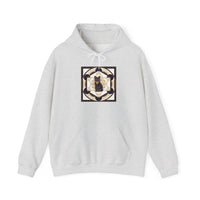 Metatron's Cat Sacred Geometry Hoodie - Heavy Blend Hooded Fleece - Unisex White
