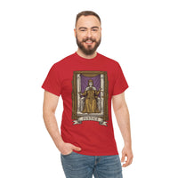 Justice Tarot Card Graphic T-Shirt - Heavy Cotton Classic Fit Tee - Unisex White