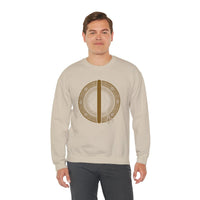 Isa Rune Ice Stillness Sweatshirt - Midweight 50/50 Cotton Poly Fleece - Unisex White