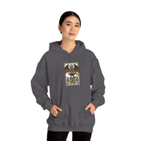 The Devil Tarot Card Graphic Hoodie - Heavy Blend Cotton-Poly Fleece - Unisex White