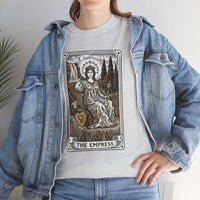 Empress Tarot Card Graphic T-Shirt - Heavy Cotton Classic Fit Tee - Unisex White