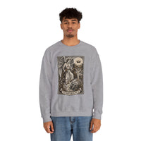 Temperance Tarot Card Angel Sweatshirt - Heavy Blend Fleece Crewneck - Unisex White