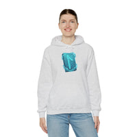 Laguz Water Rune Graphic Hoodie - Soft Fleece Blend Pullover - Unisex White