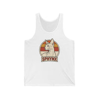 Sphynx Retro 70s Sunset Tank Top - Soft Airlume Cotton Retail Fit - Unisex Athletic Heather