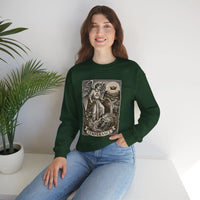 Temperance Tarot Card Angel Sweatshirt - Heavy Blend Fleece Crewneck - Unisex White